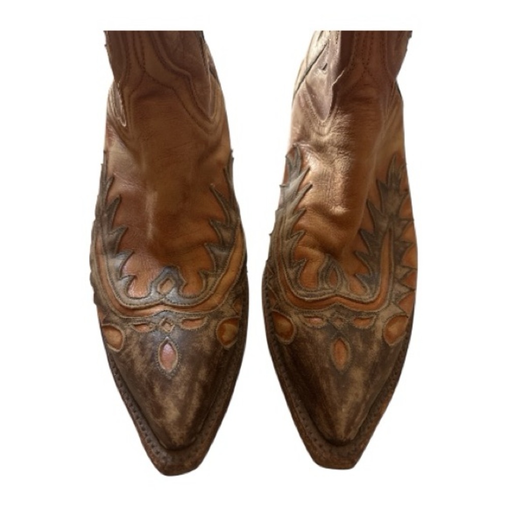 ❤️ Lucchese Classics Women’s Brown Western Cowboy Boots w/ Embroidered Design ❤️ - Picture 7 of 13
